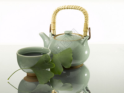 绿色西雅杯子福利茶粉禅意茶壶礼仪仪式抗氧化黑色生活方式背景图片