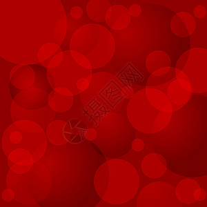 红圆装饰品风格插图圆圈红色海报卡片光学墙纸创造力背景图片