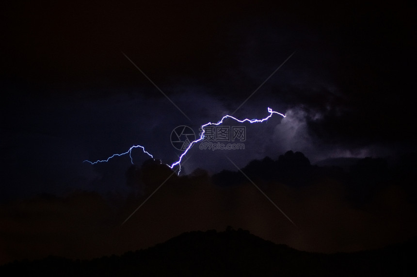 闪电螺栓风暴雷雨条纹图片