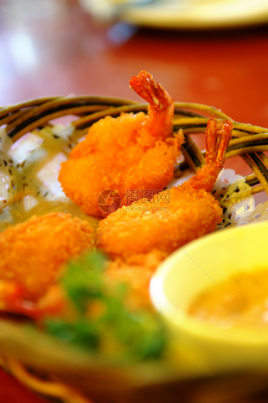 篮虾贝类味道海鲜脂肪午餐海洋食物动物尾巴盘子图片