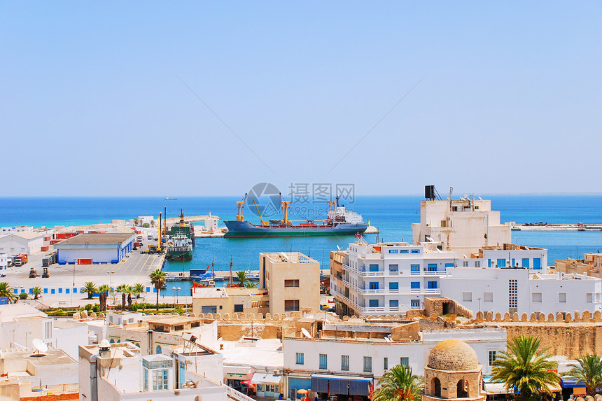 突尼斯苏塞的海港图片