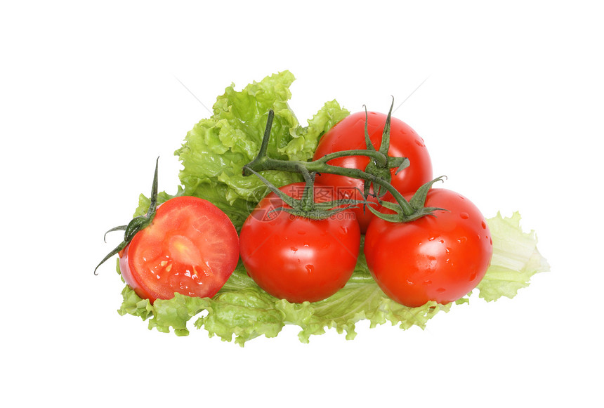 生菜番茄烹饪沙拉叶子蔬菜生活方式健康饮食食物成分绿色图片