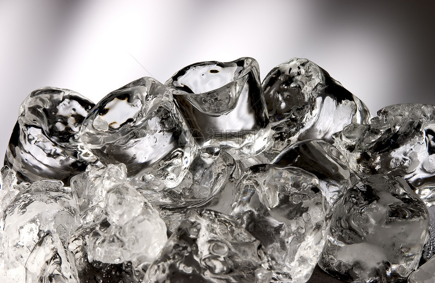 冰晶立方体融化冻结结晶玻璃灰色作品图片