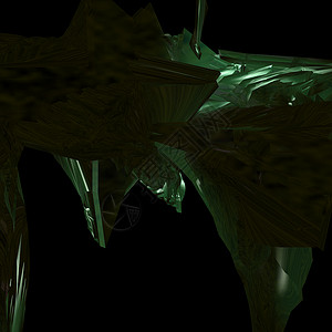绿色抽象外星人插图身体背景图片