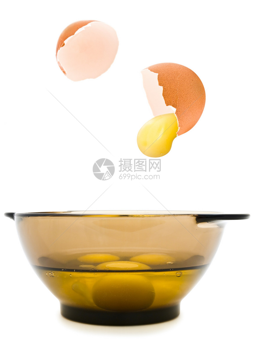 鸡蛋碗中早餐盘子午餐水晶蛋黄盖碗食物健康饮食盆地玻璃图片