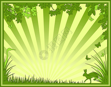 自然自然框架乡村边界森林插图动物动物群日出元素树叶农村背景图片