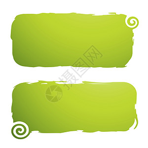 带旋环的重金旗墙纸卡片标签漩涡状绿色插图框架漩涡网站艺术品背景图片