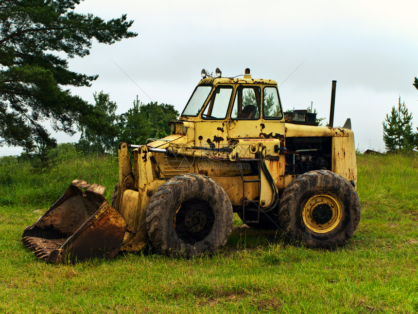 拖拉机挖泥船力量推土机车辆车轮泥土挖掘机农场修炼者农学图片