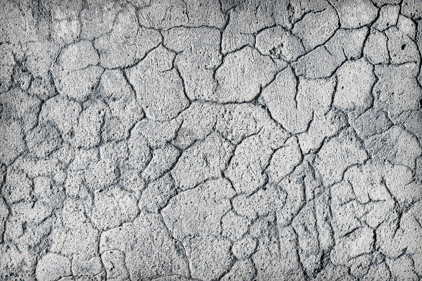 石膏表面的深大裂缝图片