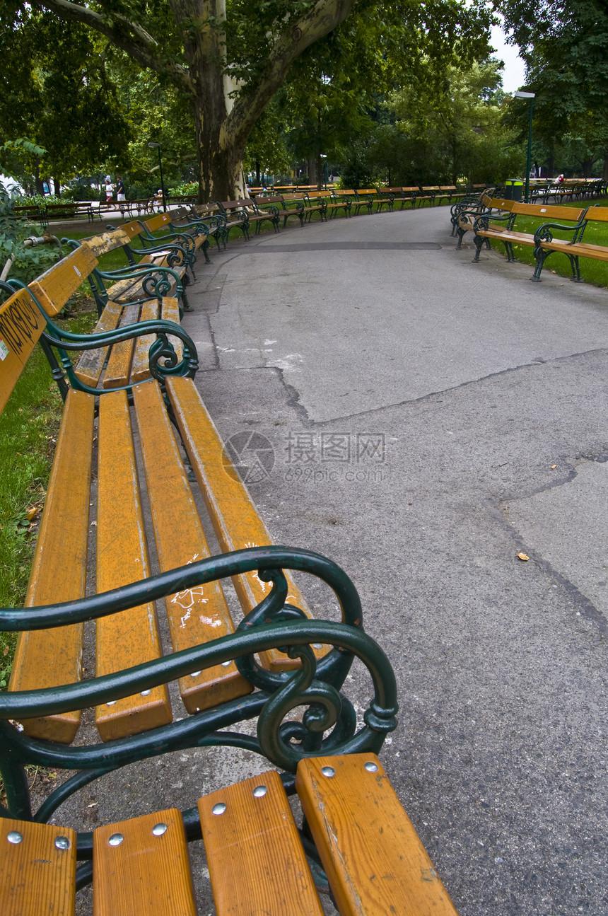 弹道城市公园叶子长椅植物旅游地标绿色树木花园图片