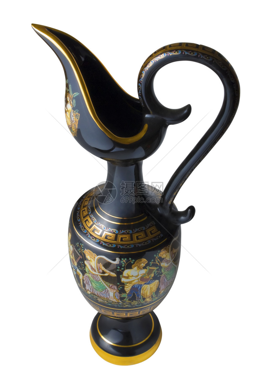 黑色灰色花瓶水壶神话古董历史装饰品博物馆陶瓷纪念品艺术男人图片
