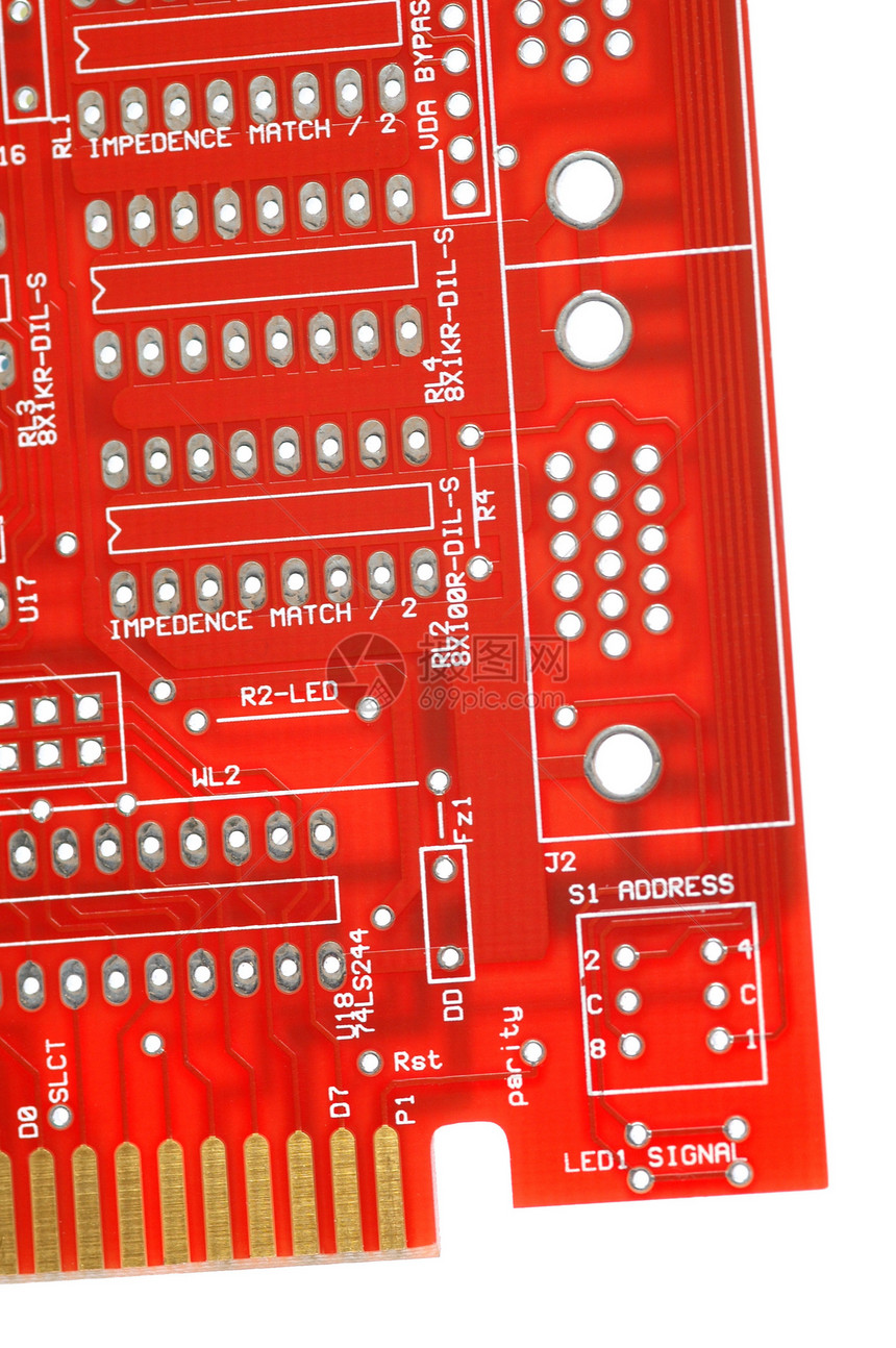 计算机电路电路板红色发明芯片电脑钻孔技术曲目互联网电气图片