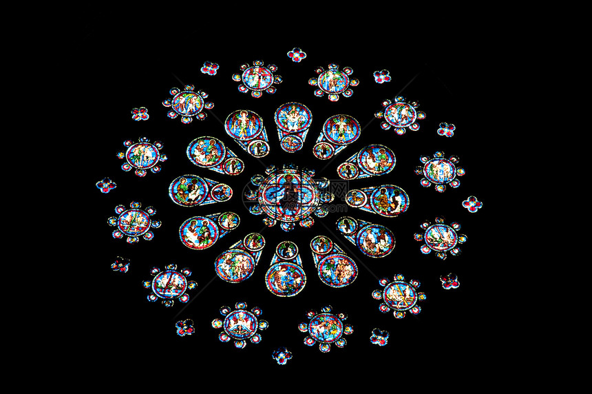 彩色玻璃玻璃艺术圆形窗户建筑学宗教玫瑰教会大教堂建筑图片