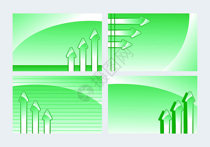 成功收藏商业指针卡片运动绿色条纹插图背景图片