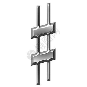 3D 银尖标志背景图片