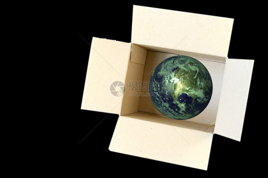 地球内部生态白色空白回收环境送货概念包装盒子人群图片