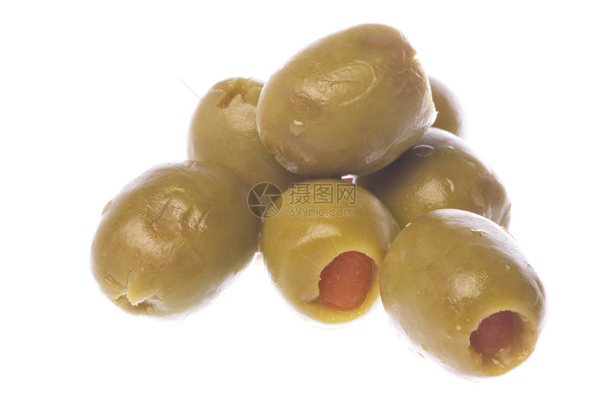 孤立的橄榄生产水果宏观食物农业图片