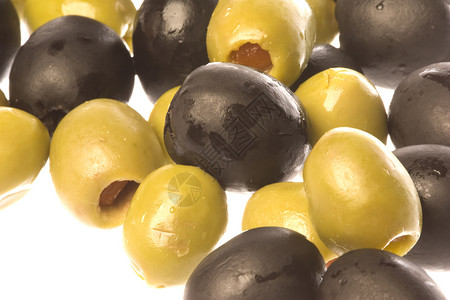 孤立的橄榄宏观水果生产农业食物背景图片