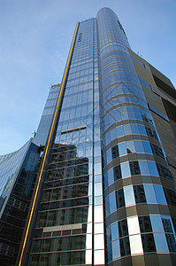 商业建筑建设贸易镜子摩天大楼高楼窗户财产办公室城市反射中心背景图片