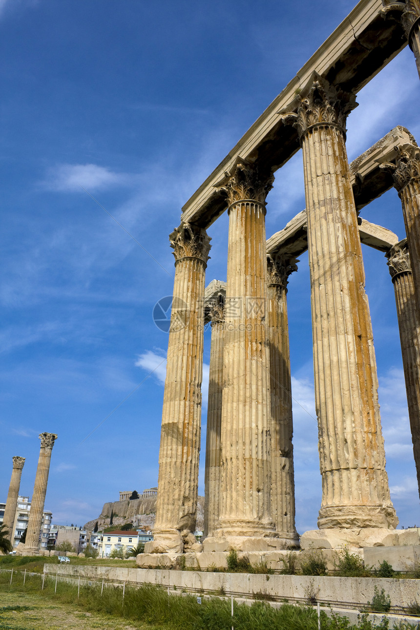 希腊 奥林匹亚 宙斯寺历史性考古学柱子寺庙岩石遗产历史运动建筑学建筑图片