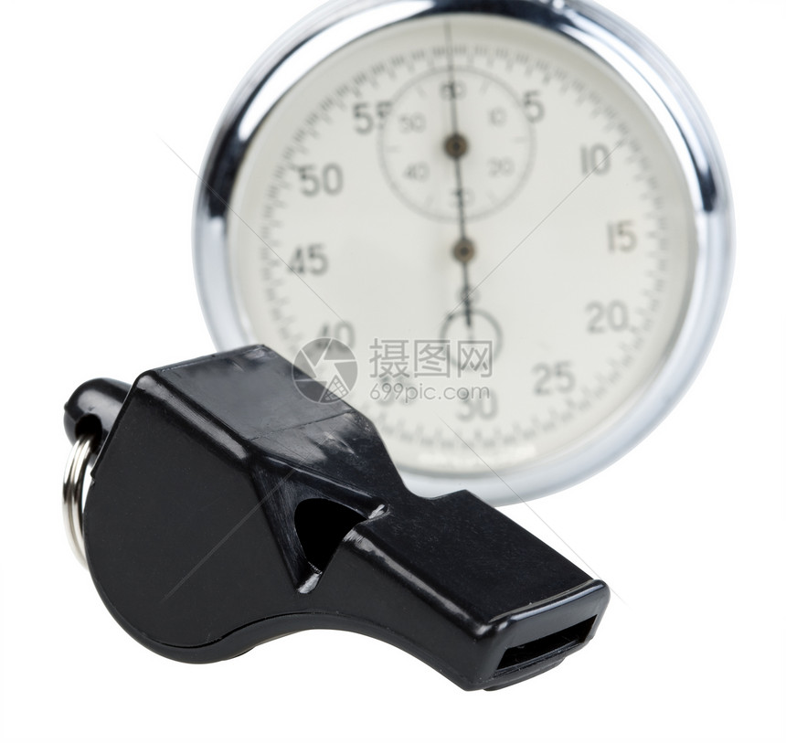 吹口哨和手表工具仪表测量合金裁判塑料游戏速度锦标赛教练图片