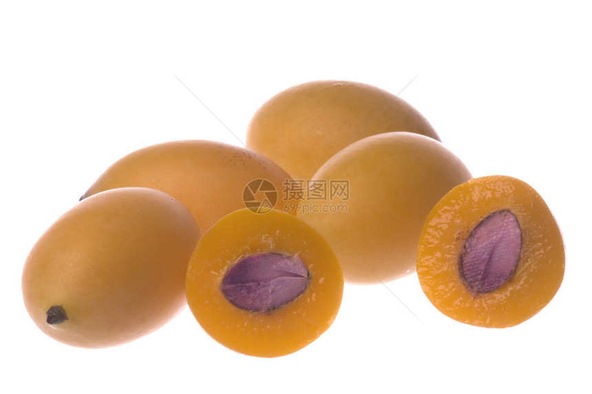 孤立的芒果薄膜热带异国水果食物甜点宏观营养小吃情调李子图片