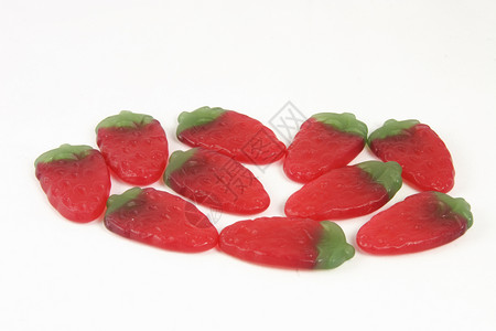 草莓糖果糖食物白色甜点背景图片