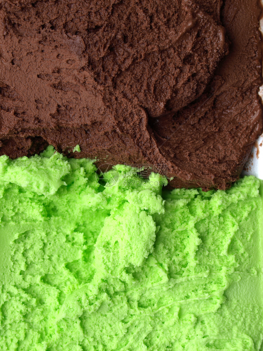 薄巧克力冰淇淋美食胡椒奶油甜点味道水果营养食物绿色棕色图片