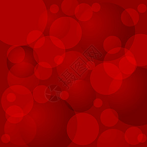 红圆装饰光学红色装饰品风格插图圆圈海报卡片墙纸背景图片