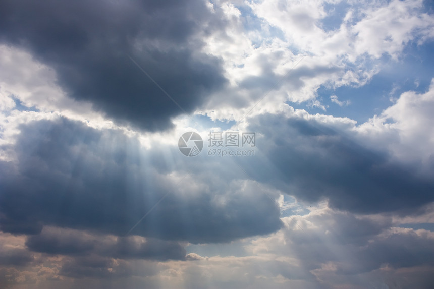 雷暴天空 太阳 背景天堂光束环境气象云景雷雨阳光蓝色天气天际图片