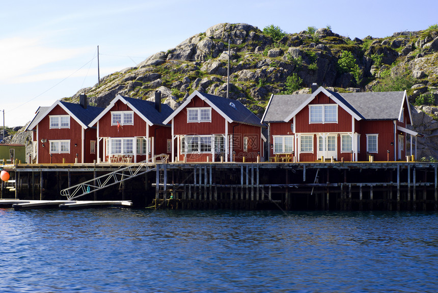 挪威洛福滕群岛上的斯克里沃卡岛图片