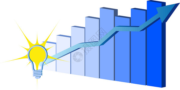 矢量蓝色图表背景图片