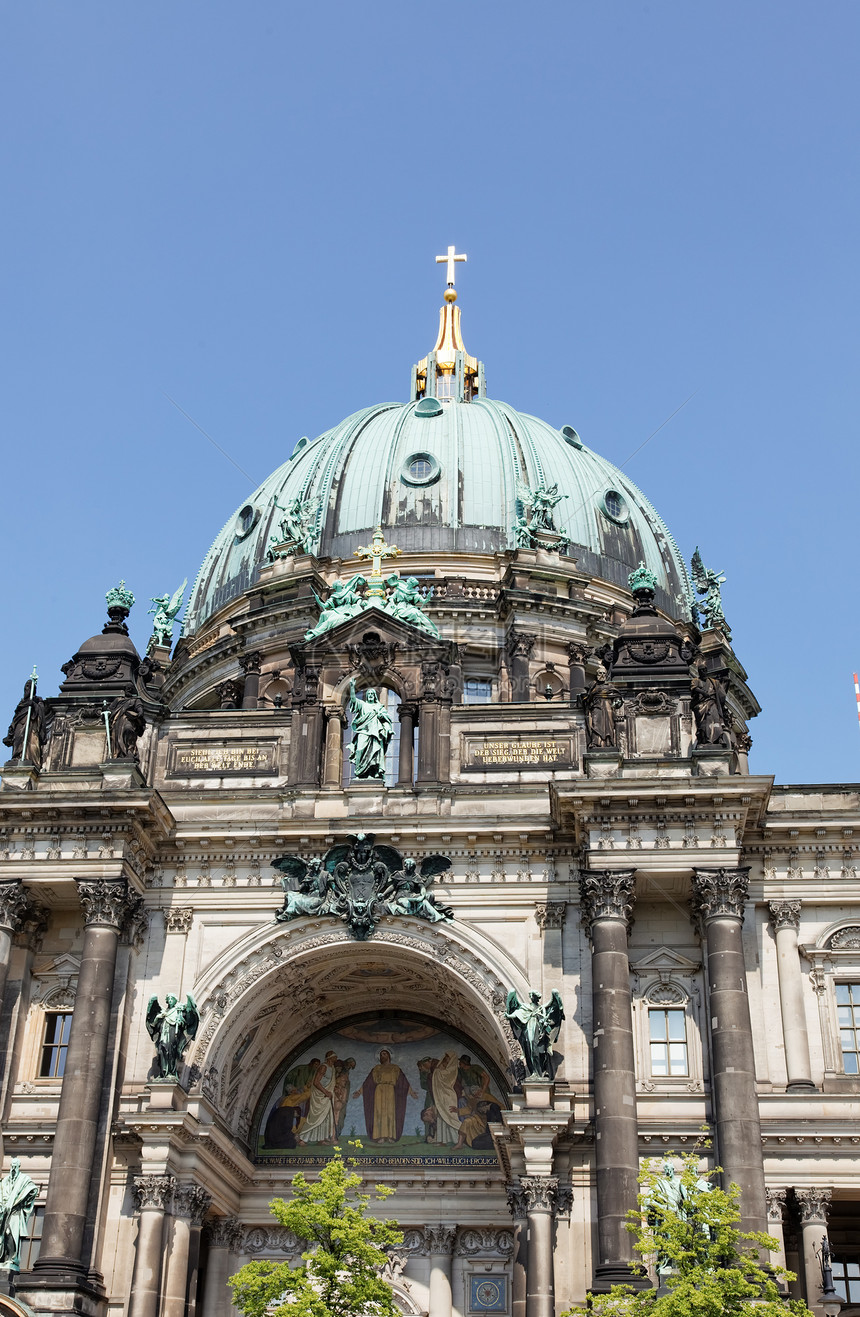 柏林多姆在柏林主场旅游宗教历史性旅行城市圆顶教会场景文化图片