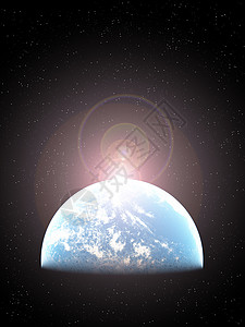 蓝色行星地球黑色曲线外星人天文轨道星星勘探探索世界背景图片