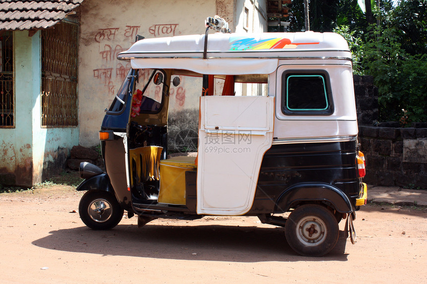 印地安人Rickshaw图片