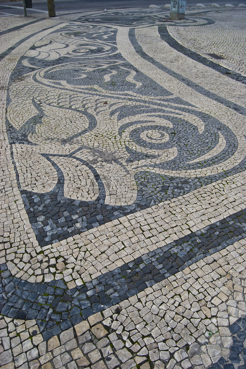 普拉卡多科梅西奥瓷砖路面马赛克商业艺术石头地面图片