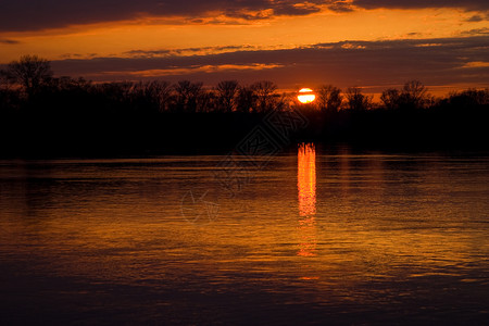 日落公园背景图片