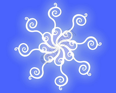 螺旋形状蓝色辉光文摘卷曲插图背景图片