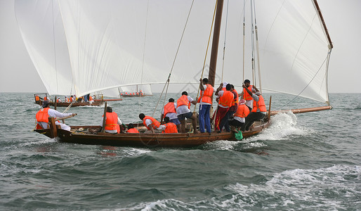 海湾合作委员会阿拉伯游艇高清图片