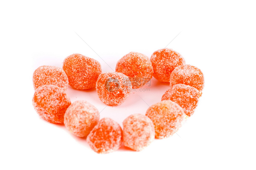 甜甜糖果 多彩果冻糖果橙子水果食物味道小吃红色图片