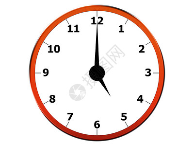 红时钟商务手表公司物品小时挂钟插图办公室背景图片