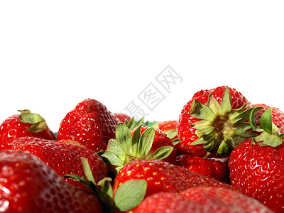草莓浆果营养红色美食玻璃食物白色甜点背景图片