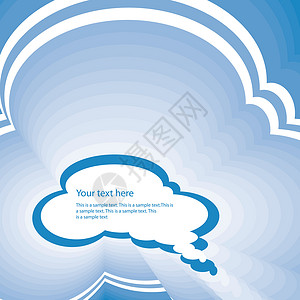 云云气球蓝色创造力角落艺术白色横幅背景图片