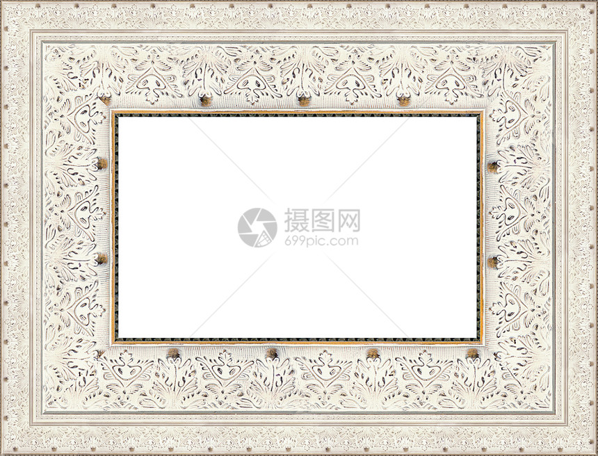 白色框架白边框长方形照片绘画边界画廊博物馆乡愁艺术文化木头图片