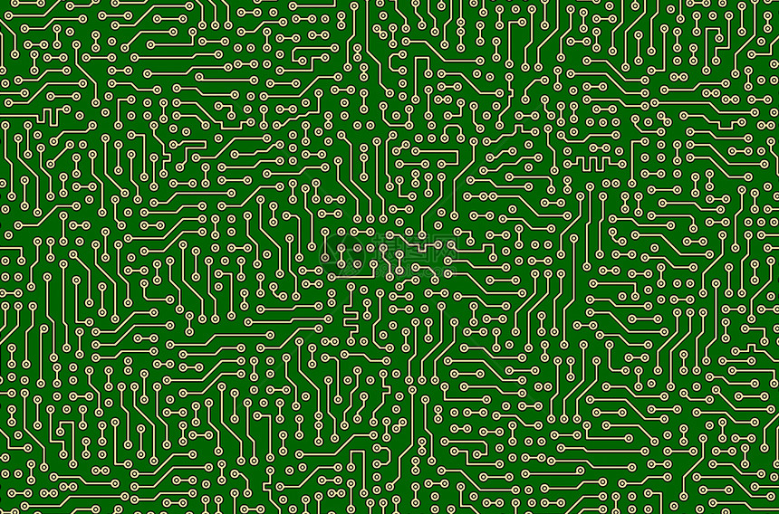 电路板绿色抽象纹理图片