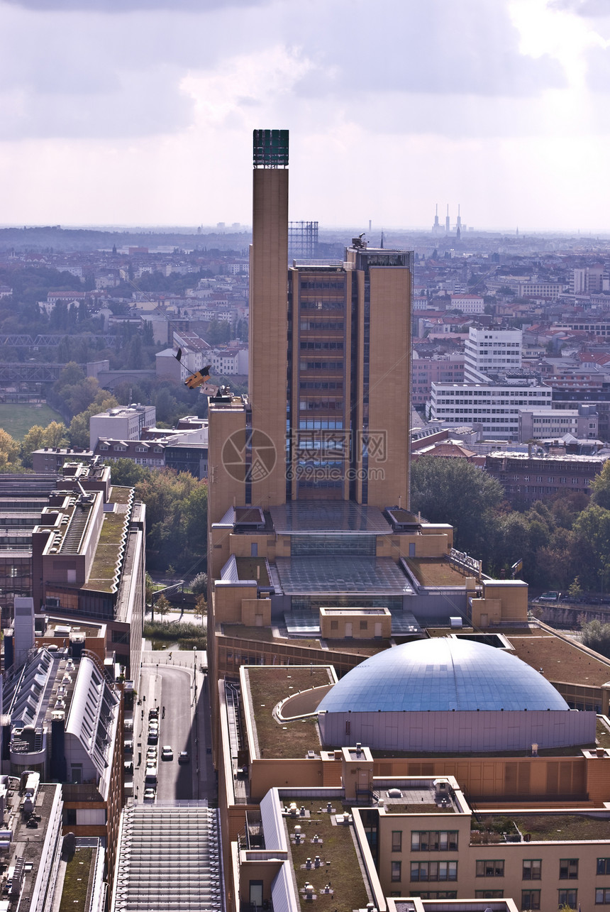 波茨达墨普拉兹办公室正方形地标天空场景城市商业建筑广场旅行图片
