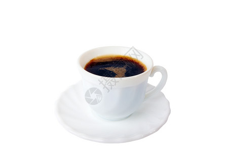 咖啡杯咖啡店咖啡种子白色杯子美食地面黑色棕色背景图片