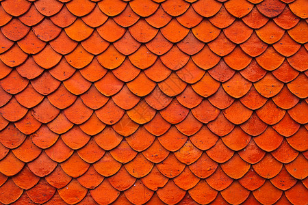 屋顶纹理陶瓷橙子住宅黏土房子红陶卵石制品材料建筑高清图片