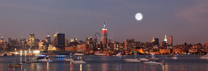 中城曼哈顿天线蓝色城市水路中心旅行正方形国家摩天大楼自由建筑图片