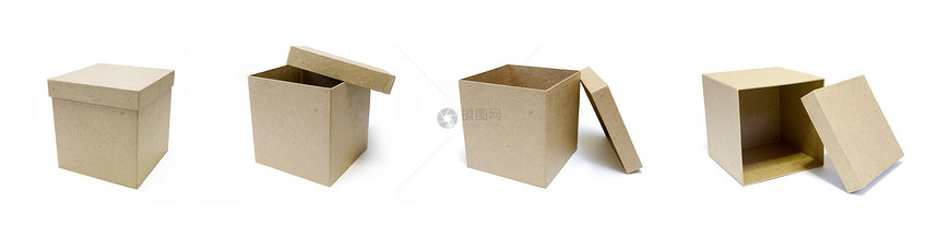 盒子过境包装惊喜瓦楞贮存送货棕色工作纸板纸盒图片